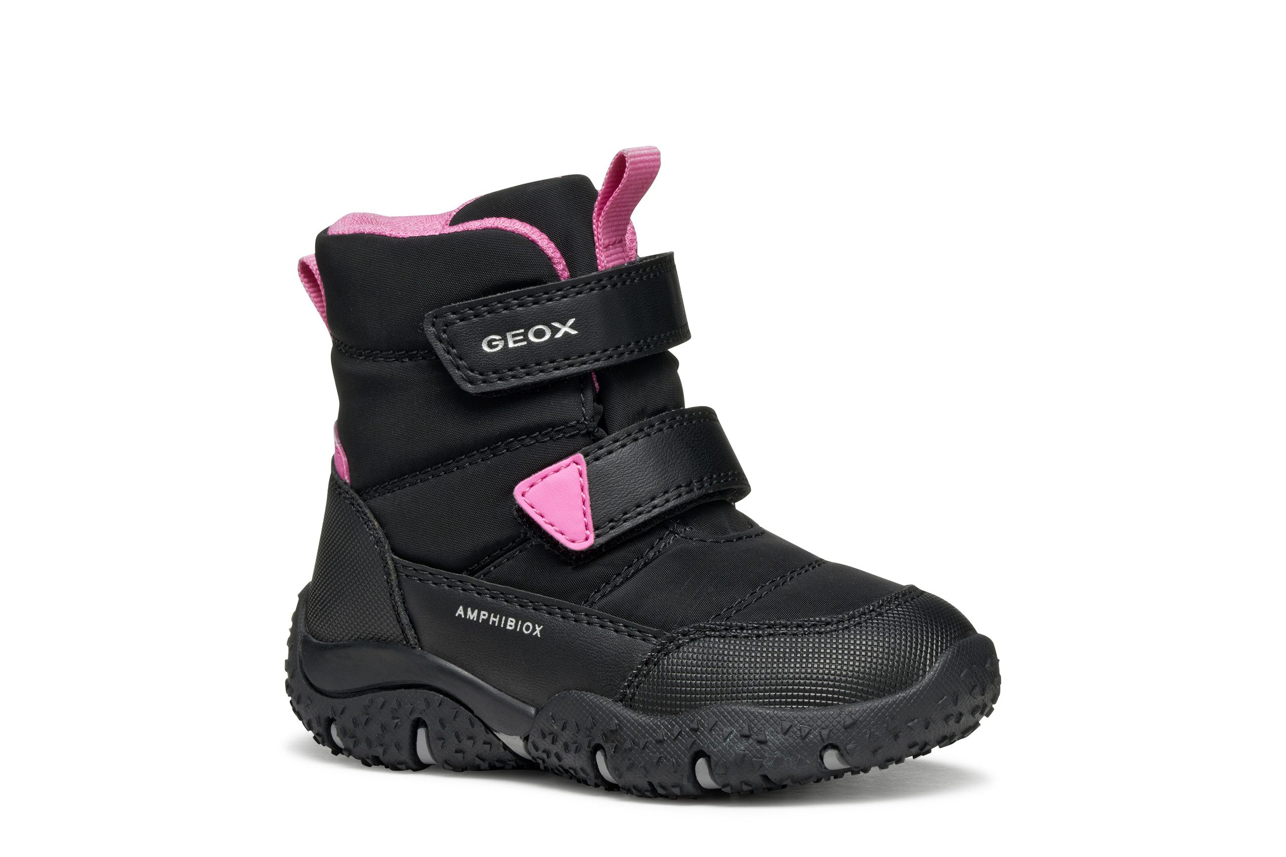 Geox B BALTIC GIRL B ABX Winterboots Klettstiefel, Snowboots mit Warmfutter, Größenschablone zum Download