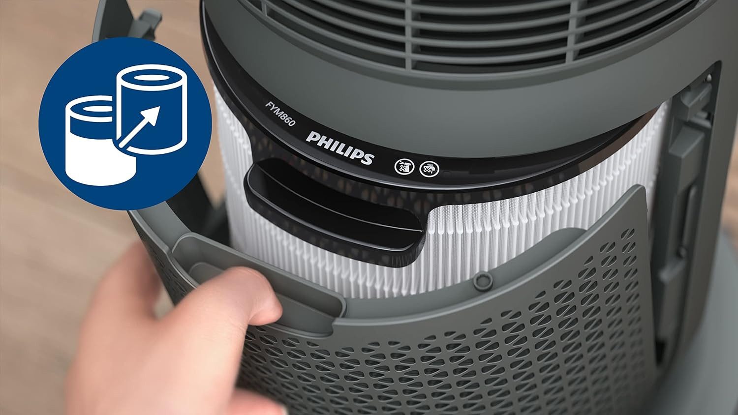 Philips Ersatzfilter Original Ersatzfilter FYM860/30 für AMF870 AMF765