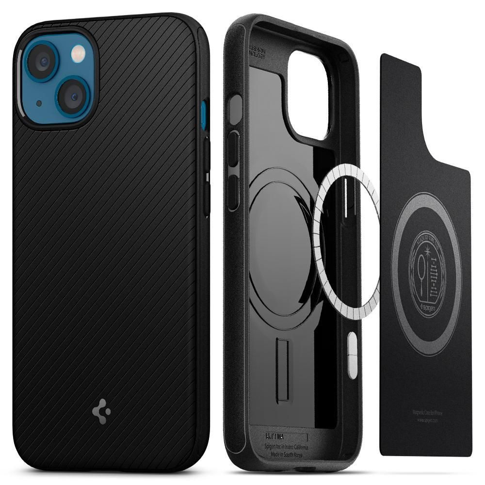 Spigen Handyhülle Schutzhülle Magnethülle Smartphoneschale 6,1 Zoll, MagSafe, Aramidfaser, kabelloses Laden, matt