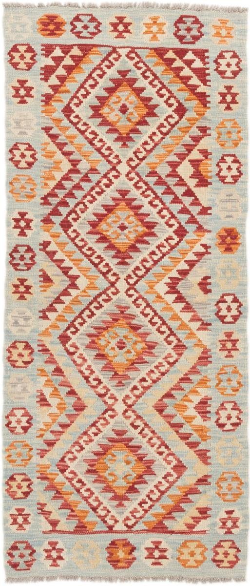 Orientteppich Kelim Afghan 80x194 Handgewebter Orientteppich Läufer, Nain Trading, rechteckig, Höhe: 3 mm