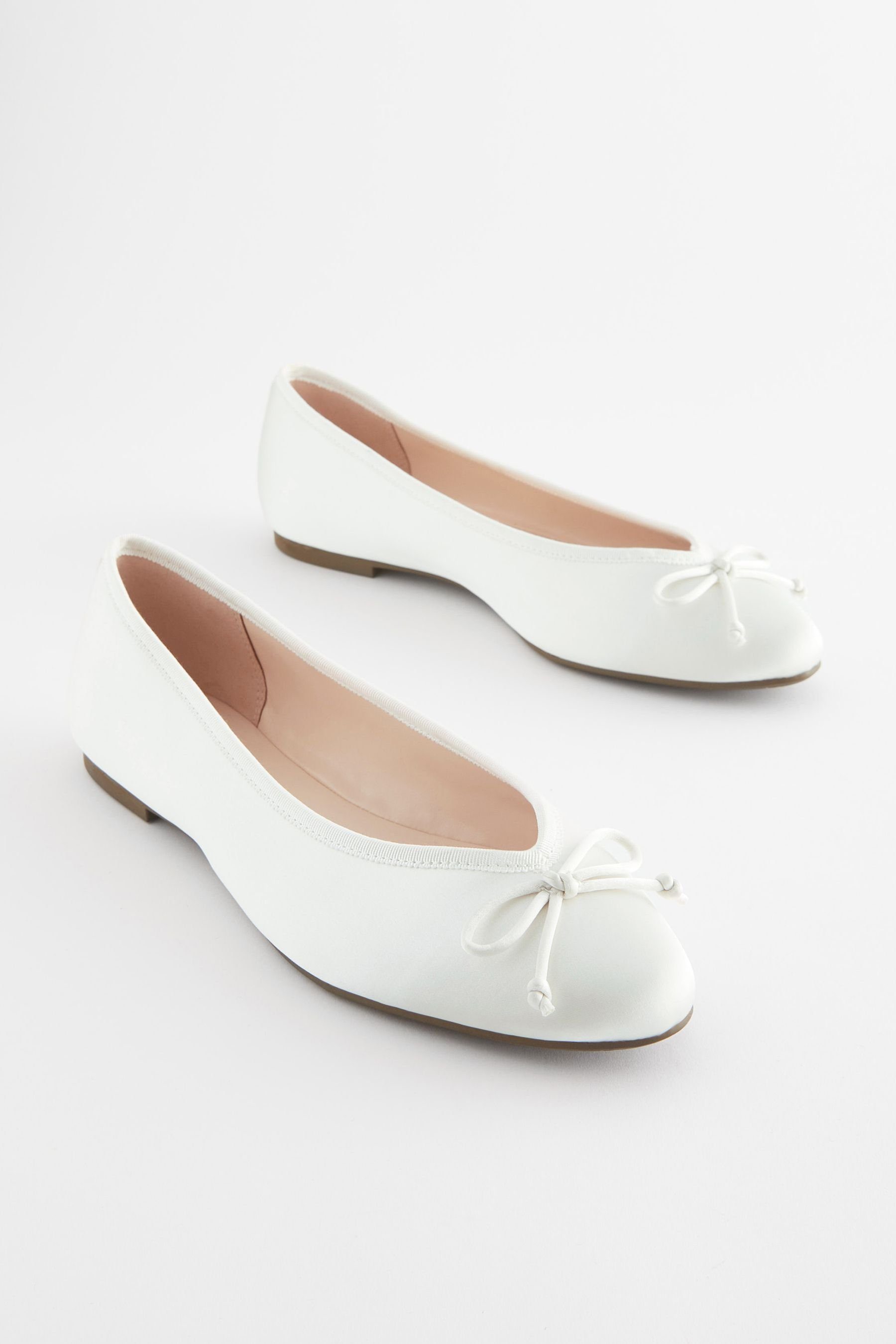 Next Hochzeitsschuhe Braut-Ballerinas aus Satin Ballerina günstig online kaufen