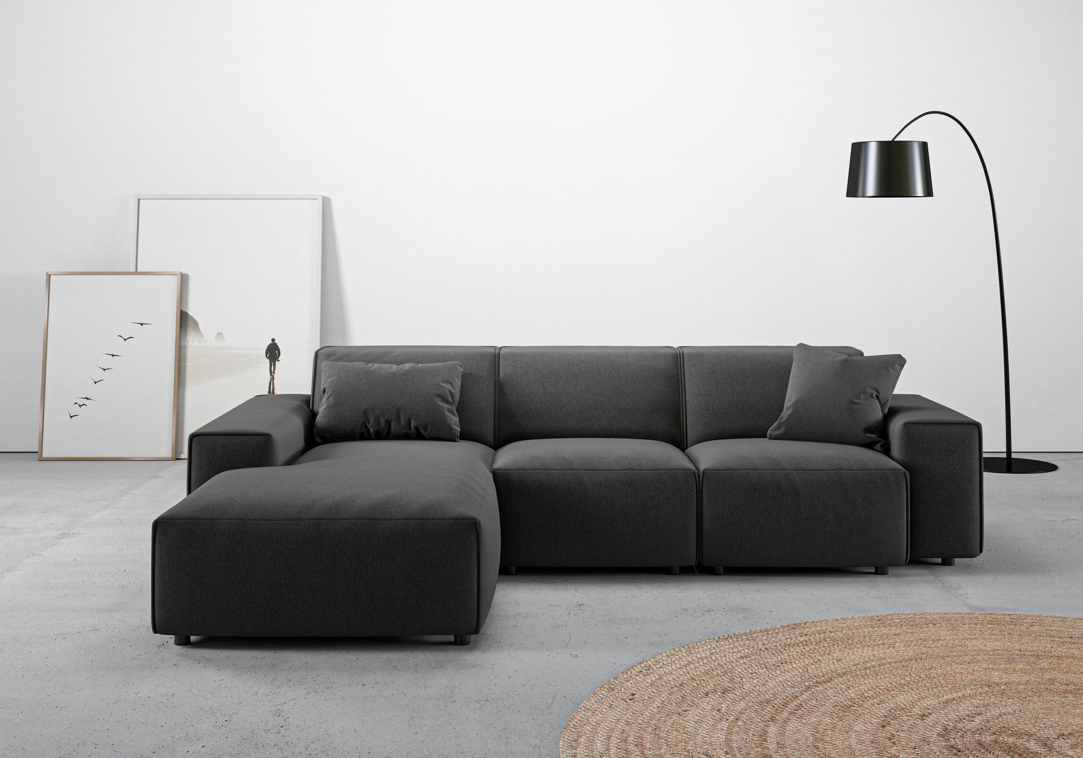 andas Ecksofa "Glimminge L-Form auch in Breitcord, Feincord + Easy care-Bez günstig online kaufen