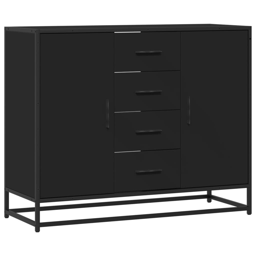 vidaXL Sideboard Sideboard Schwarz 92x35x76 cm Holzwerkstoff (1 St) günstig online kaufen