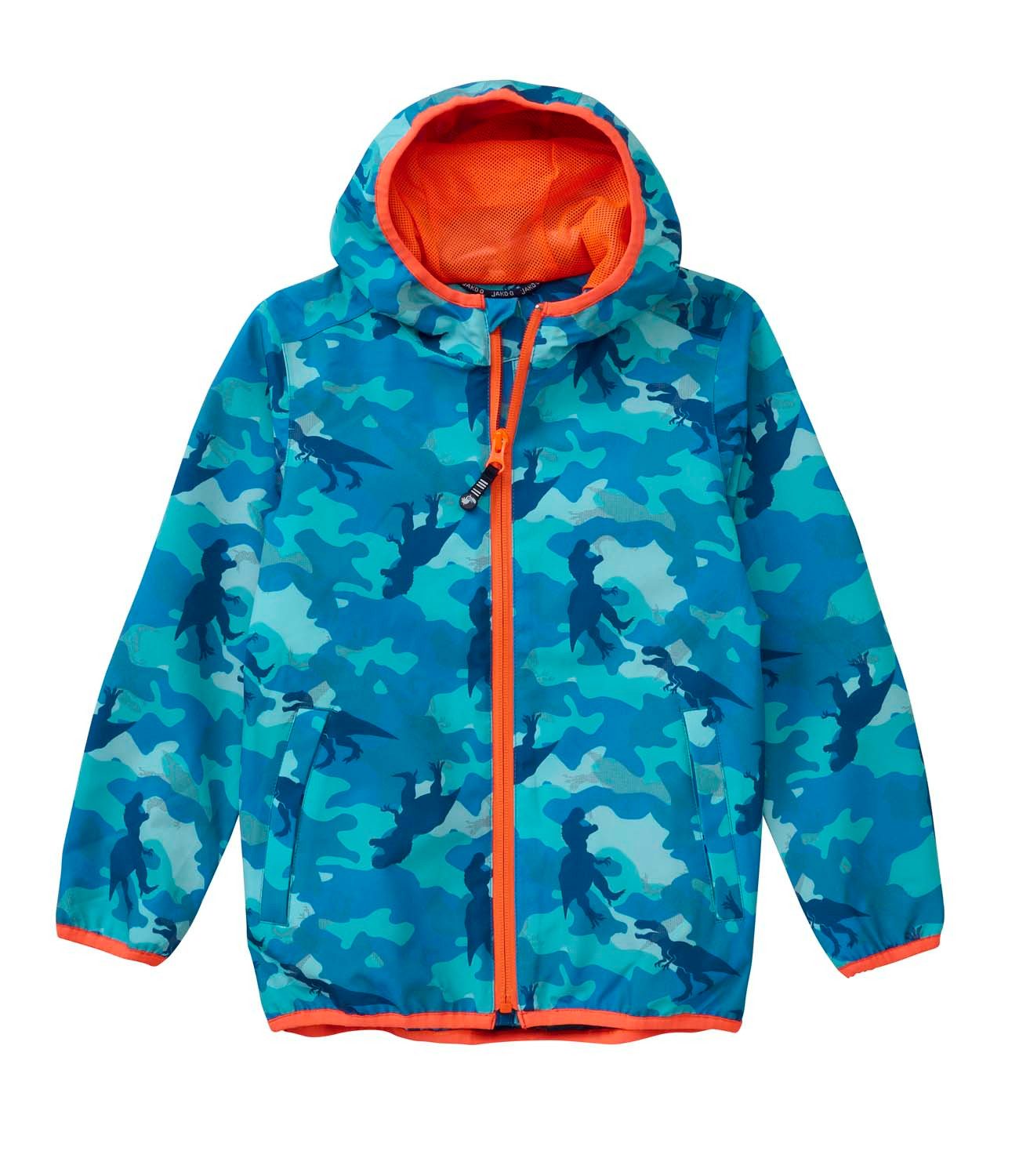 JAKO-O Regenjacke JAKO-O Kinder Regenjacke, Tier-Allover-Druck, azur
