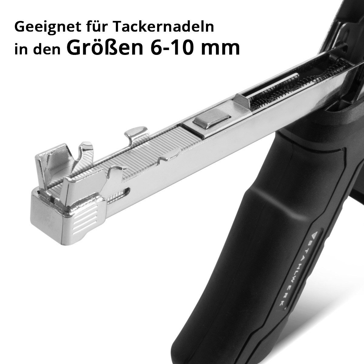 STAHLWERK Handtacker Hammertacker Schlagtacker Handtacker, (Packung, 1 tlg., Einzelgerät), inkl. Tackerklammern