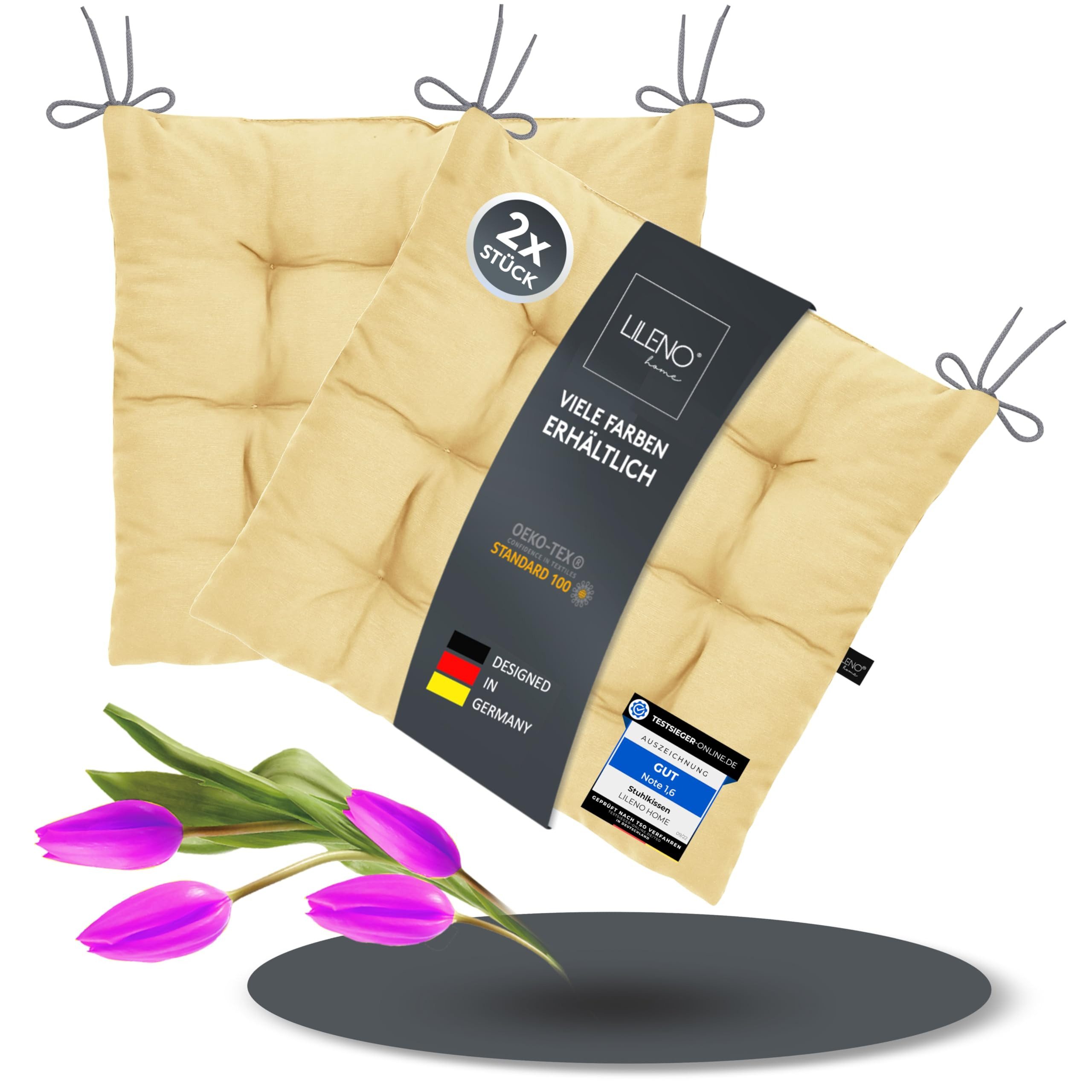LILENO HOME Stuhlkissen Sitzkissen für Gartenstuhl, günstig online kaufen
