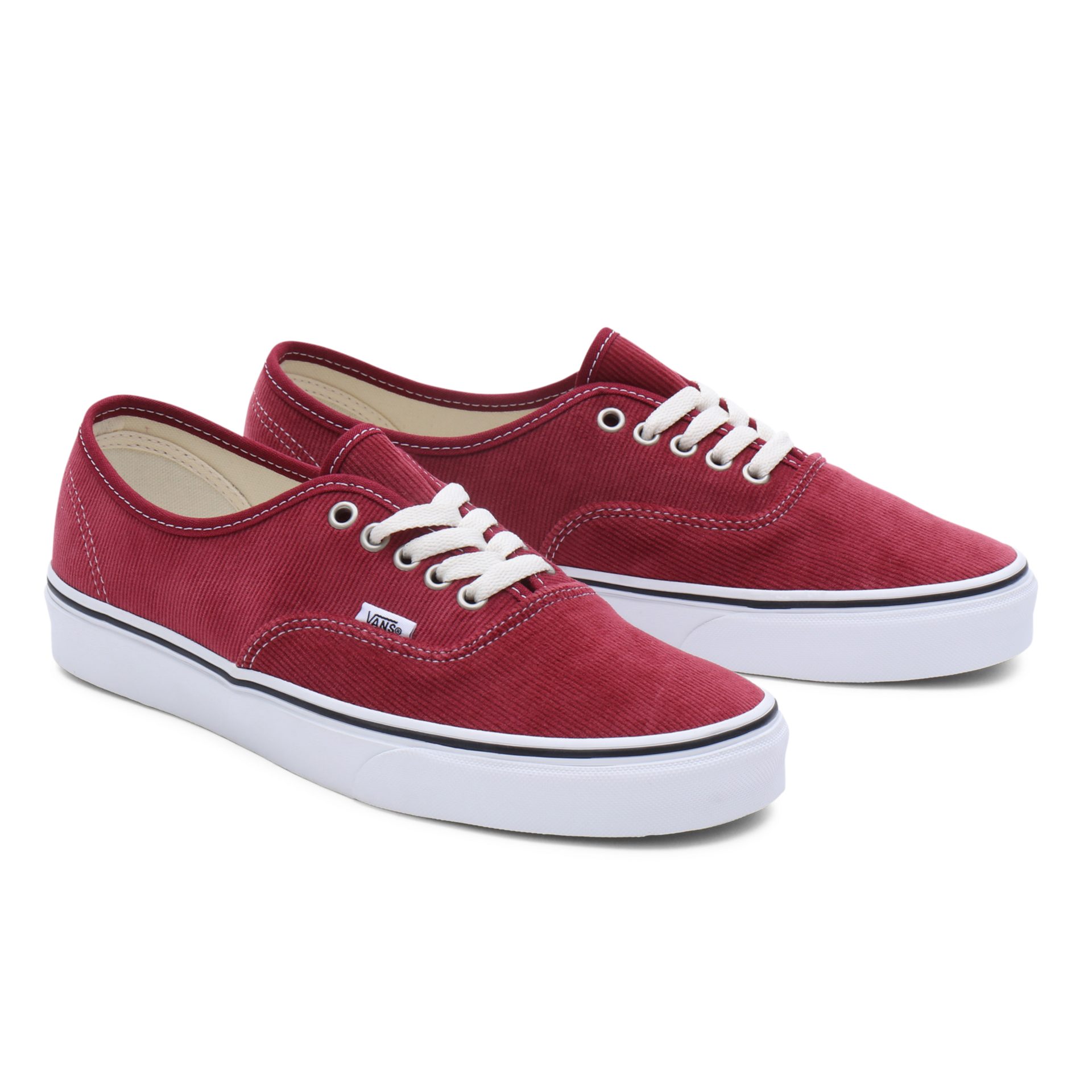 Vans Authentic Sneaker mit kontrastfarbenem Logo an der Ferse