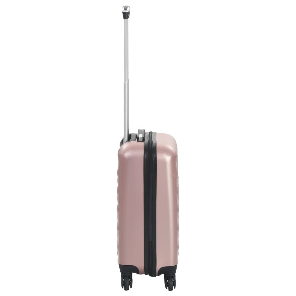 vidaXL Trolley Roségold - Prisma Koffer Reisekoffer Hartschalenkoffer Trolley Koffers, Mit 4 Rollen Rollen