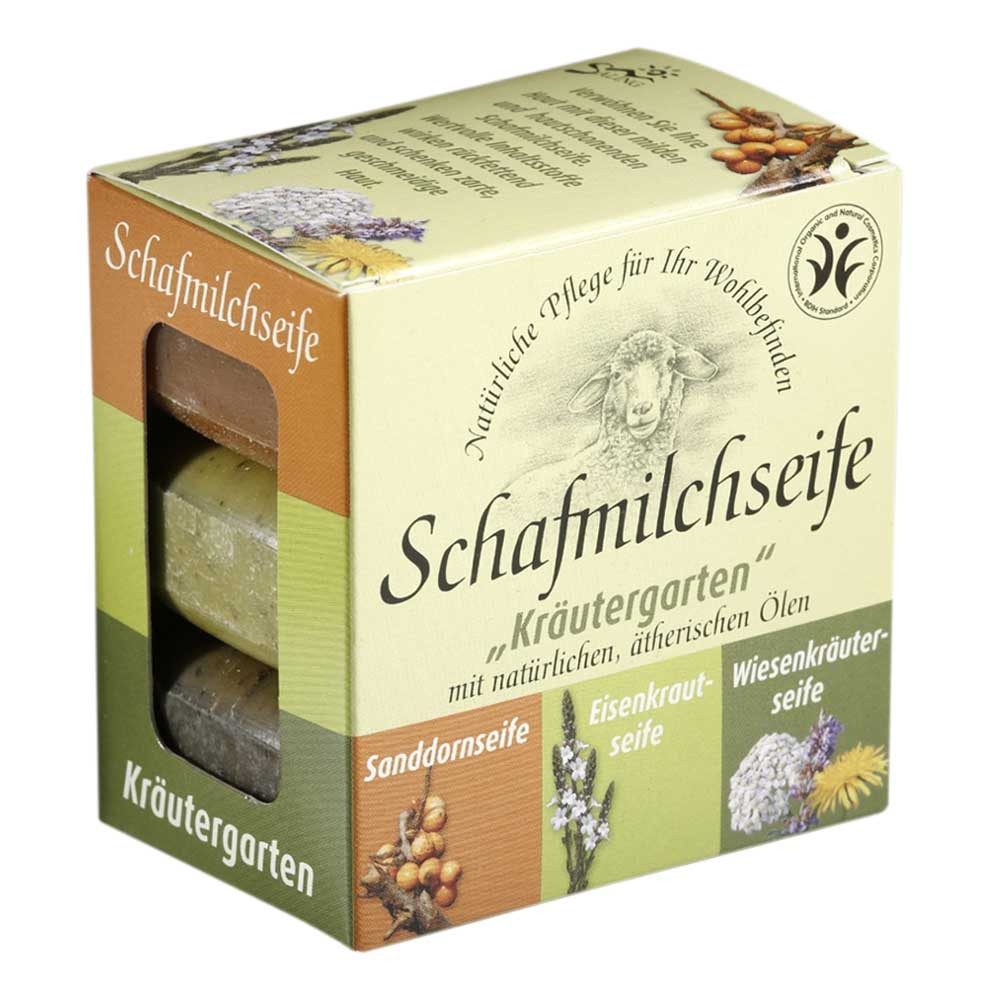 Saling Seifen-Set Geschenkverpackung - Kräutergarten 3-er Set