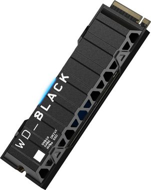 WD_Black SN850 NVMe™Heatsink 1TB offiziell lizensiert für PS5™+DualSense Contr. Gaming-SSD (1TB) 7000 MB/S Lesegeschwindigkeit, 5300 MB/S Schreibgeschwindigkeit