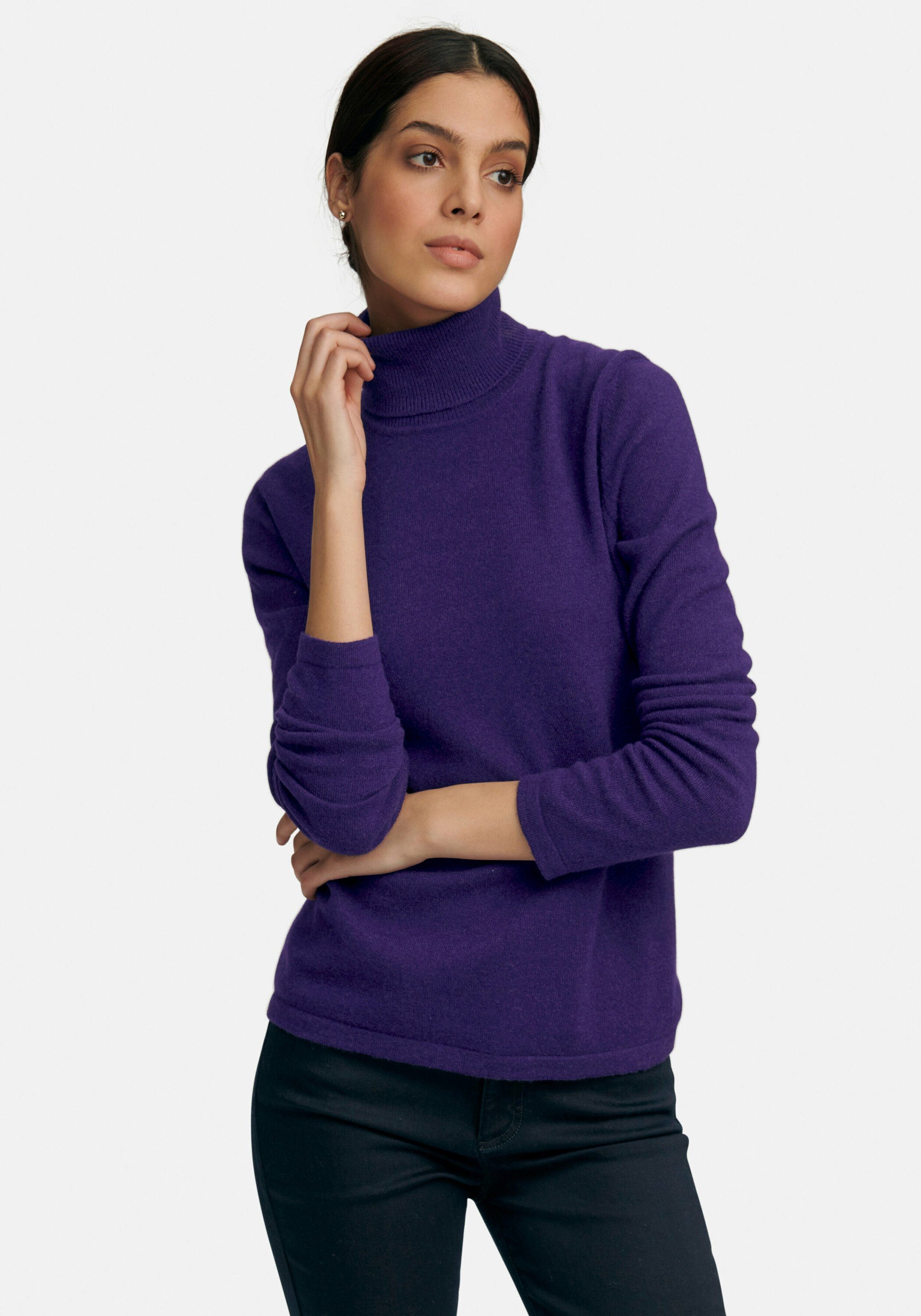 Peter Hahn Strickpullover cashmere . lila