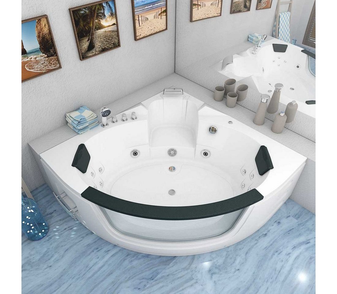 Thumbnail - AcquaVapore Whirlpool-Badewanne Whirlpool Pool Badewanne Wanne W05 140x140cm, (1-tlg)