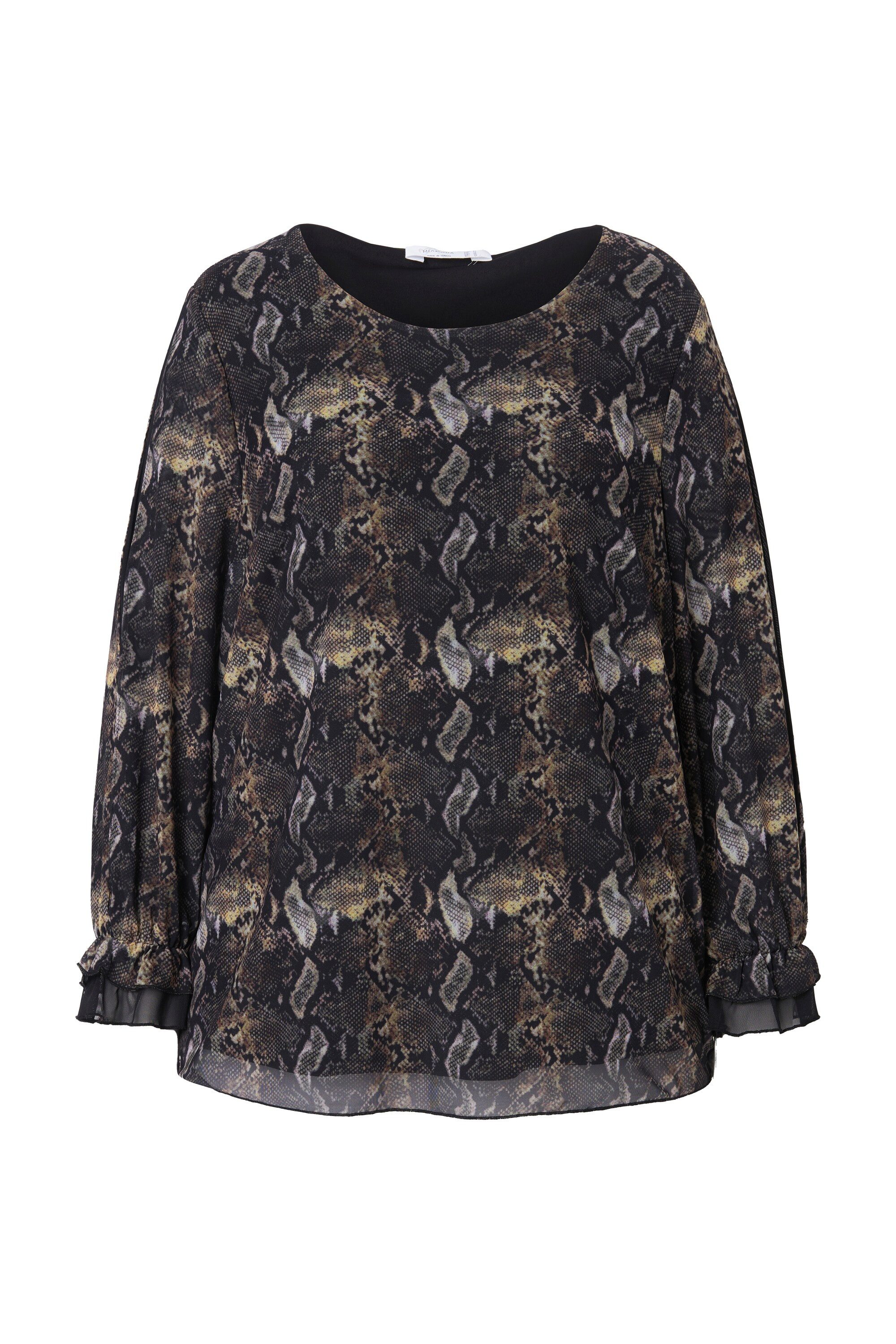 MIAMODA Druckbluse Bluse Mesh mit Alloverdruck günstig online kaufen