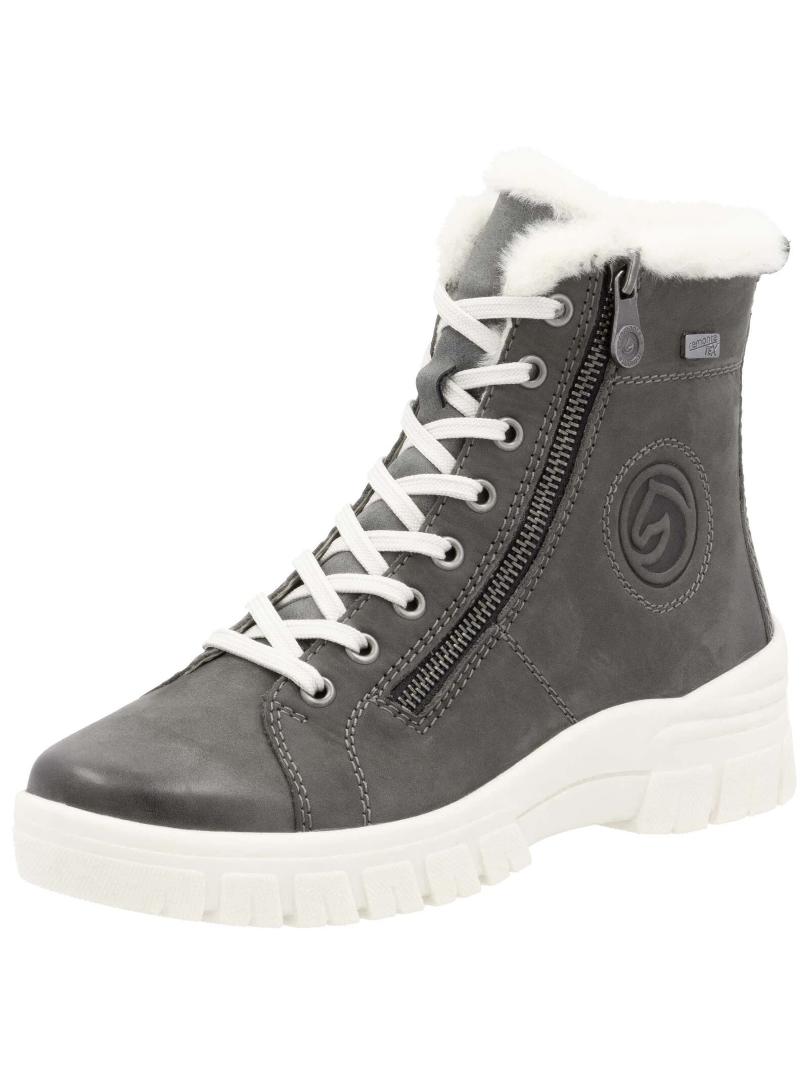 Stiefelette Veloursleder Schnürstiefelette