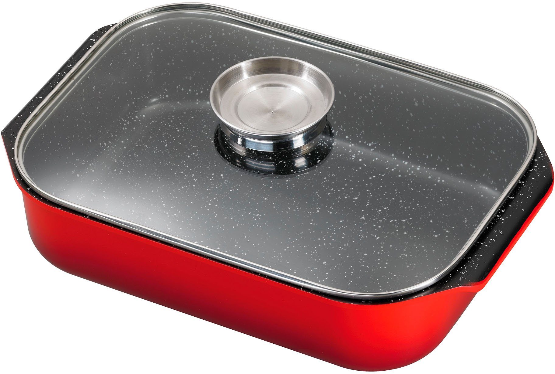 KING Topf-Set, Aluminiumguss (Set, 5-tlg., je 1 Kochtopf 16/20/24 cm, Stielkasserolle 16 cm, Bräter 40 x 26 cm), Induktion, außer Bräter