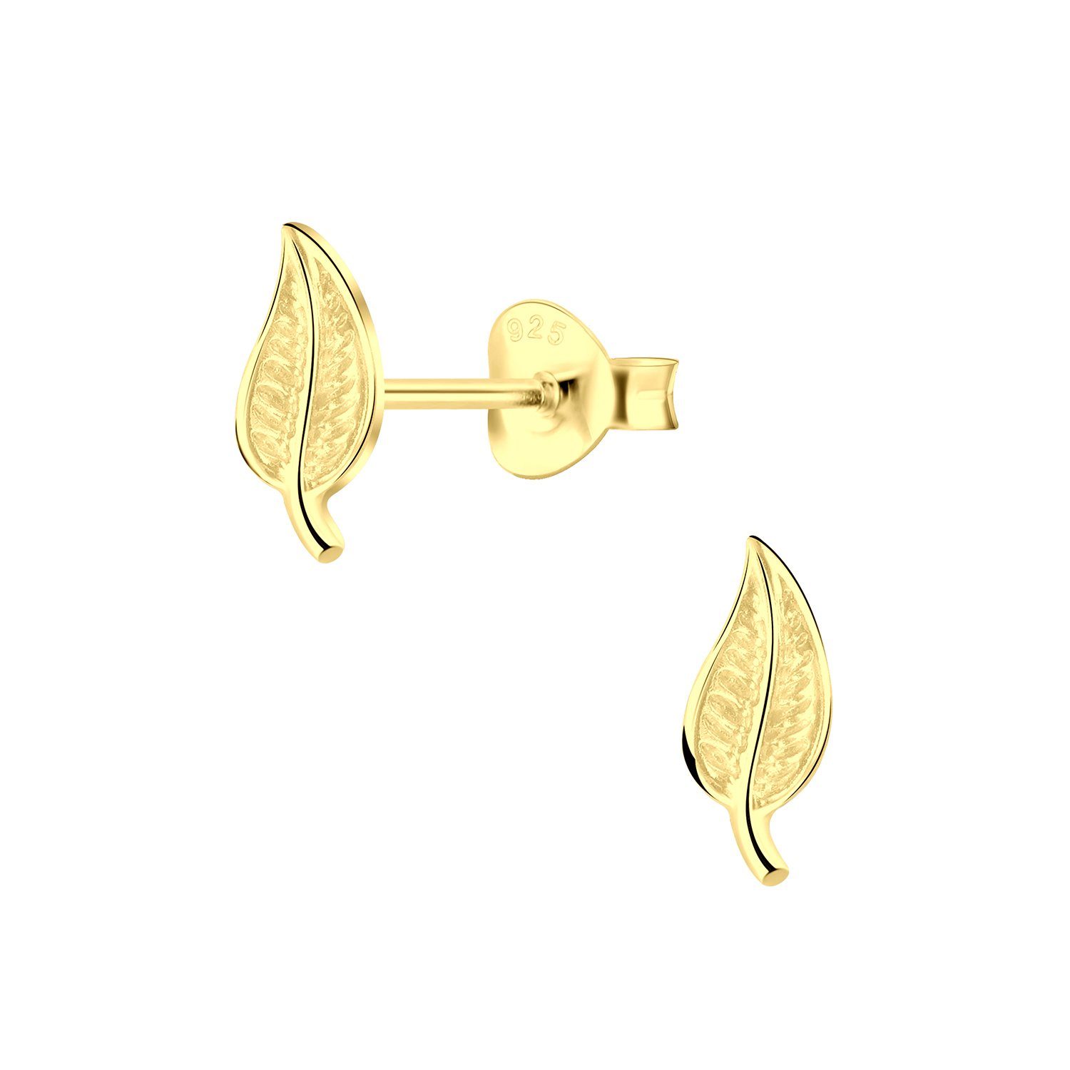 ALEXANDER YORK Paar Ohrstecker LEAF in Gold, 2-tlg., 925 Sterling Silber günstig online kaufen