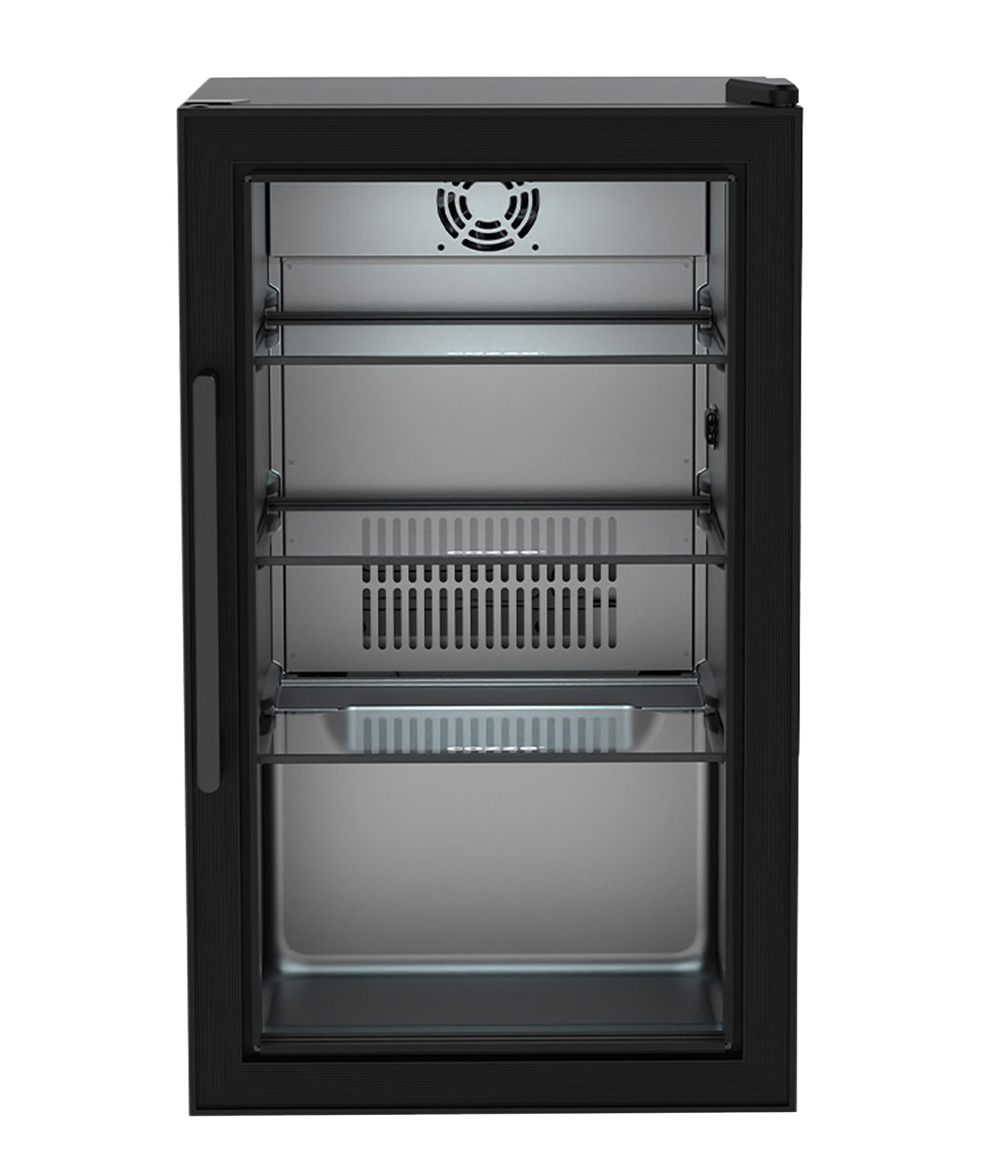 COZZE Outdoor-Küche Outdoor Kühlschrank Elements 63 l, 45 x 43 x 74 cm, schwarz, für die Außenküche, Schutzart IP44, mit 3 Glasablagen