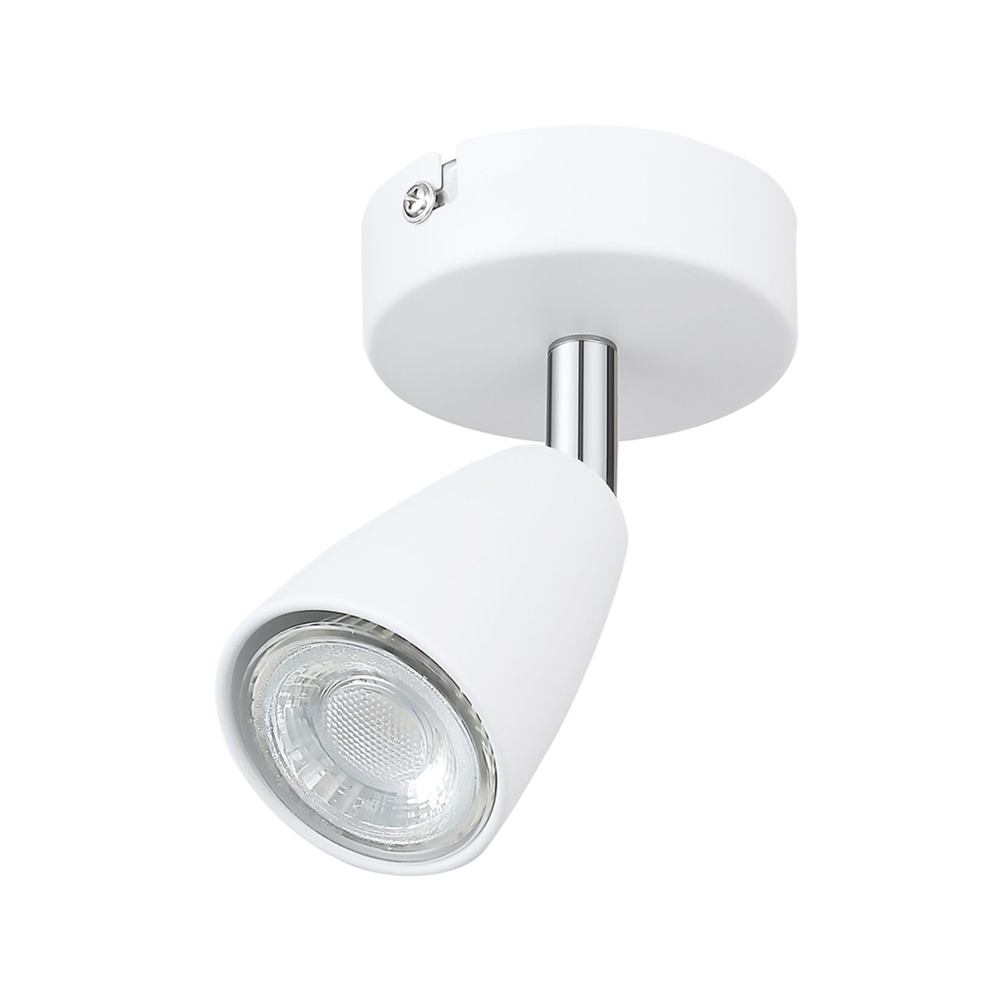 Warmweiß, Nicht 1 Wandlampe IMPTS Deckenspots, Flammig Deckenstrahler, Spotleuchte, Dimmbar, wechselbar, LED LED