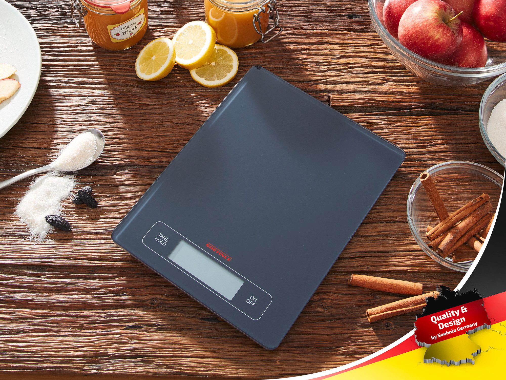 Soehnle Küchenwaage Page Profi, (1-tlg), HOLD-Funktion, bis 15kg, Zuwiegefunktion (Tara)