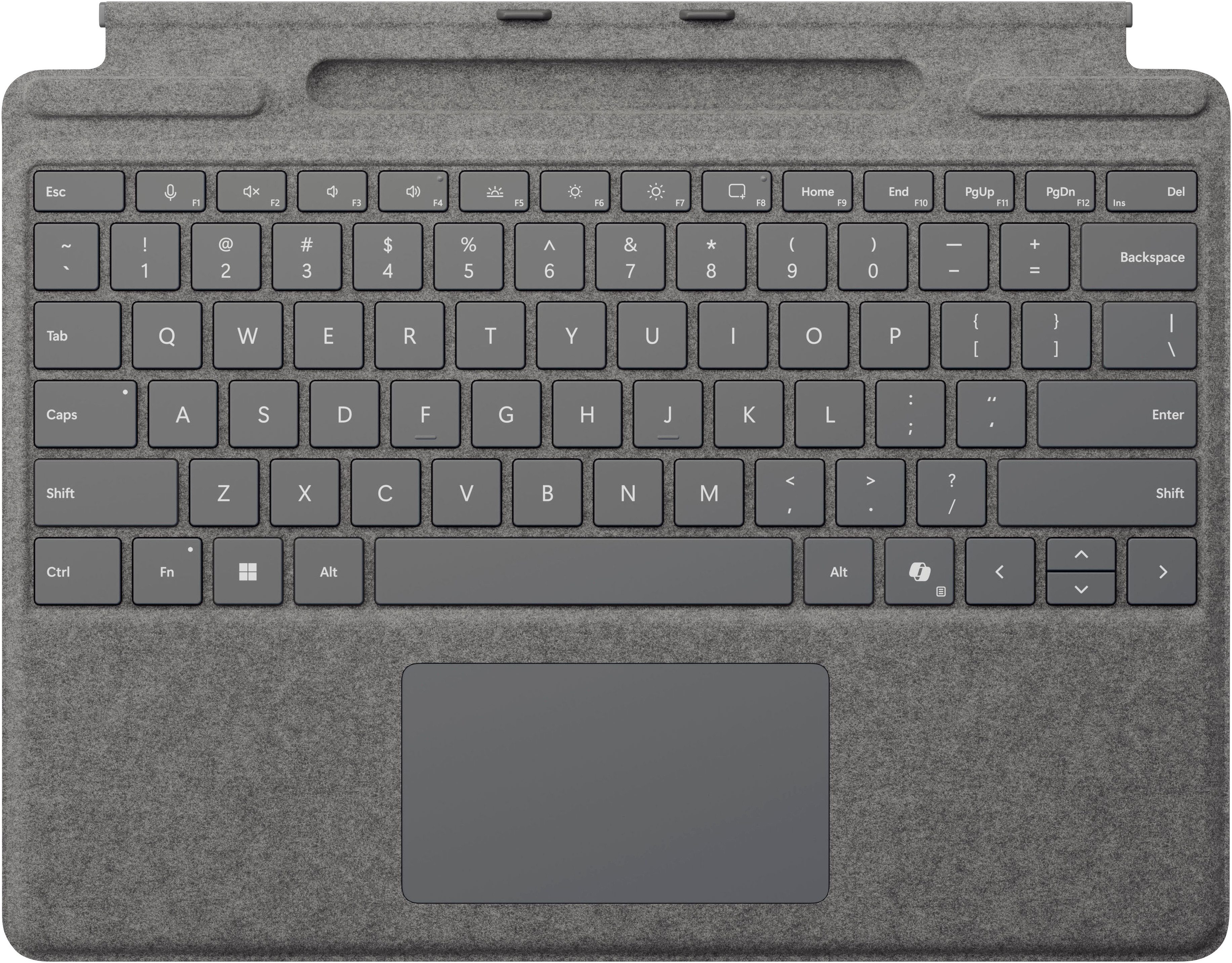 Microsoft Surface Pro Keyboard mit Stiftaufbewahrung Tastatur mit Touchpad