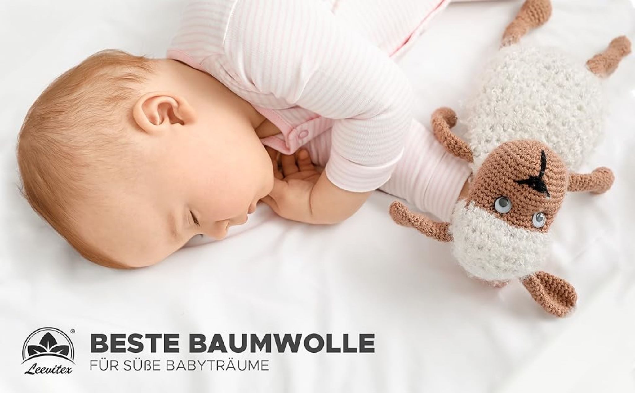 leevitex® Spannbettlaken Jersey aus 100% Baumwolle, für Kinder- & Standardmatratzen, Jersey, Gummizug: rundum, 100% Baumwolle, anschmiegsam & dehnbar, diverse Größen und Farben