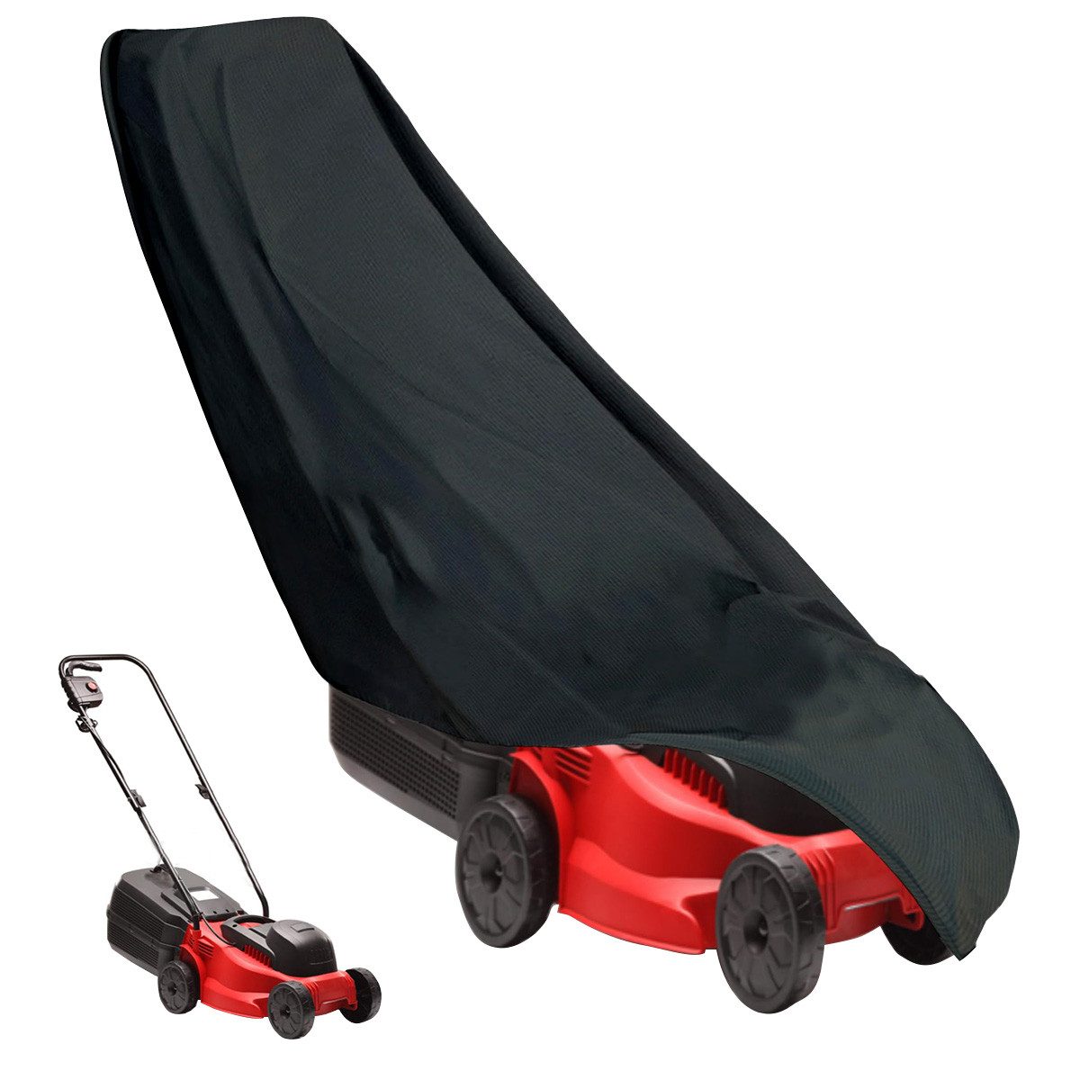 DOPWii Газонокосилки-Schutzhülle 76 x 25 x 44 Zoll Газонокосилки-Abdeckung - Polyester-Oxford-Stoff, mit Kordelzug,Rasenmäher-Abdeckung,wasserdicht, staubdicht & winddicht