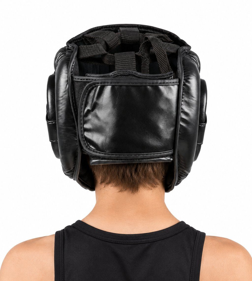 BAY-Sports Kopfschutz Kopfschützer Nasenschutz Boxen Kampfsport Training Vollkontakt Maske (Premium Qualität, 1 Stück), Nasenbügel, Krav Maga, MMA, Kickboxen, T – Bild 4 von 5