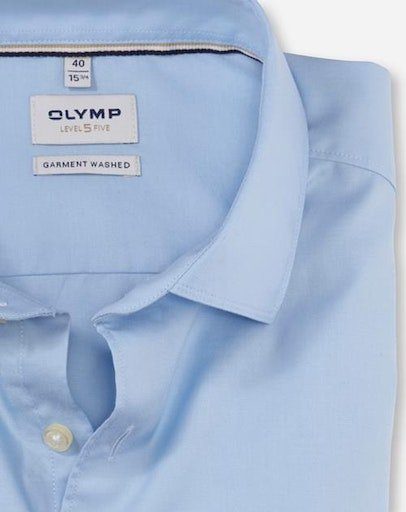 OLYMP Businesshemd Level 5 body fit bleu