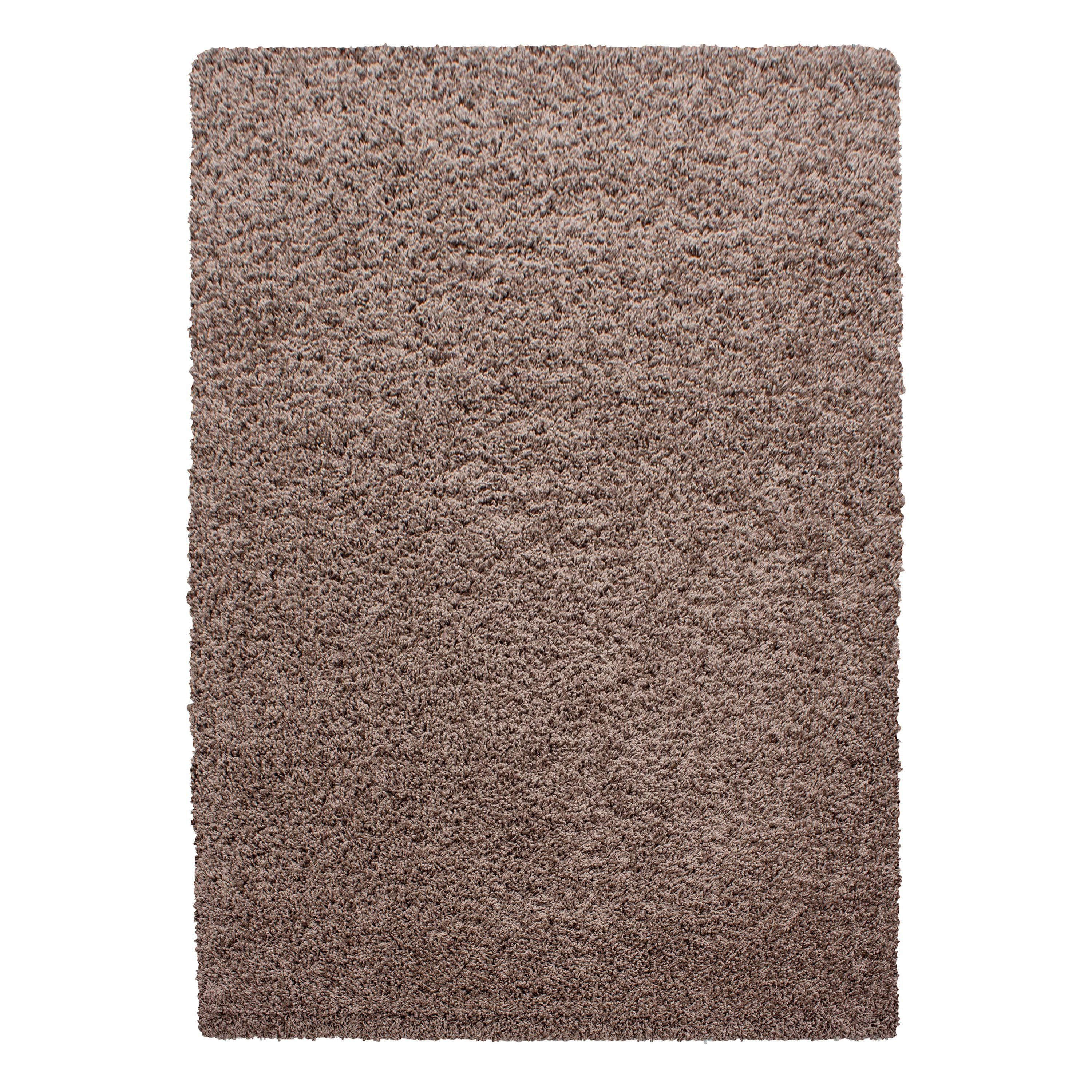 Teppium Teppich Unicolor - Einfarbig, Rechteckig, Höhe: 30 mm, Einfarbig Shaggy Teppich Wohnzimmer Langflor versch. farben und größen