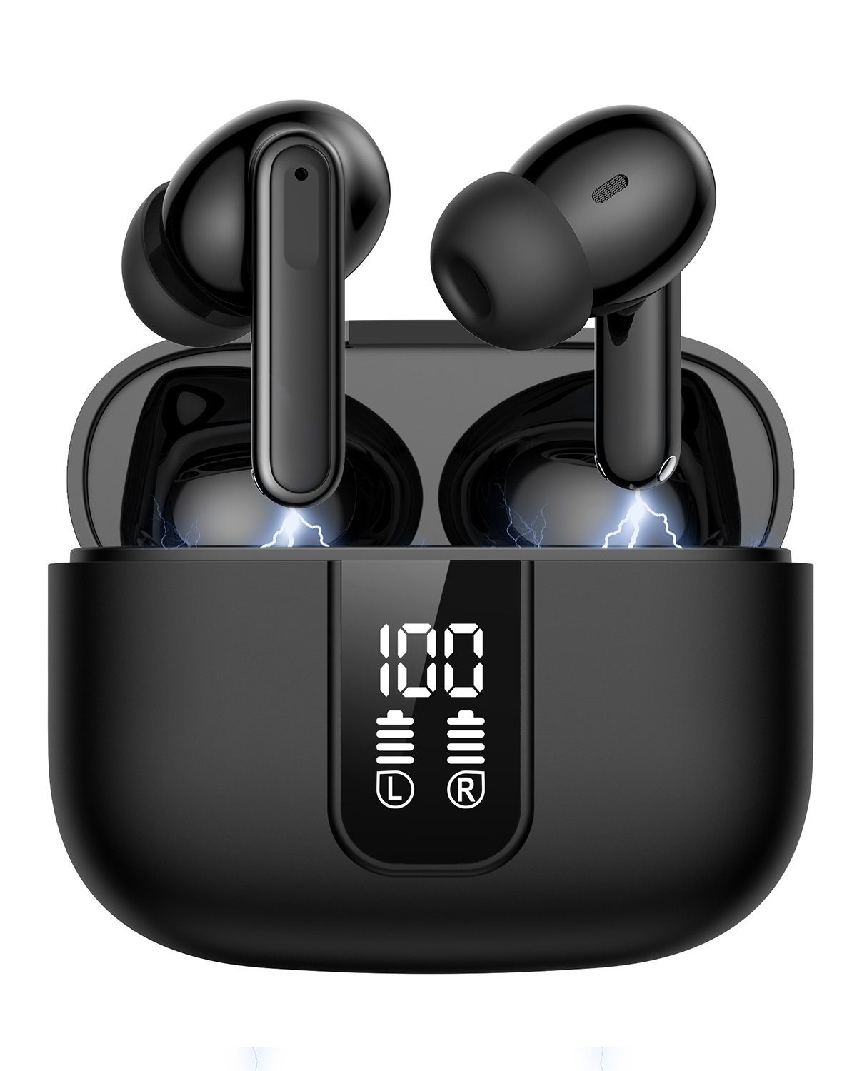 VSIUO In Ear Kopfhörer Bluetooth-Kopfhörer Wasserdicht Assistant, Siri, Voice Cancelling(ANC) 5.3 Noise Bluetooth Rauschunterdrückung, True Wireless Transparenzmodus, Earbuds) (Freisprechfunktion, Bluetooth, Rauschunterdrückung, Active Kabellos, Ohrhörer