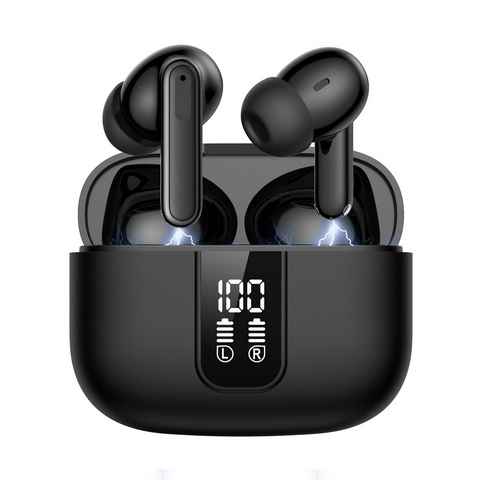 VSIUO In Ear Kopfhörer Bluetooth 5.3 Kabellos, Active Noise Cancelling(ANC) Bluetooth-Kopfhörer (Freisprechfunktion, Transparenzmodus, Siri, Voice Assistant, Rauschunterdrückung, Bluetooth, Rauschunterdrückung, Wasserdicht Ohrhörer, True Wireless Earbuds)