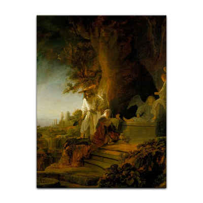Bilderdepot24 Leinwandbild Alte Meister - Rembrandt - Christus erscheint Maria Magdalena, Menschen