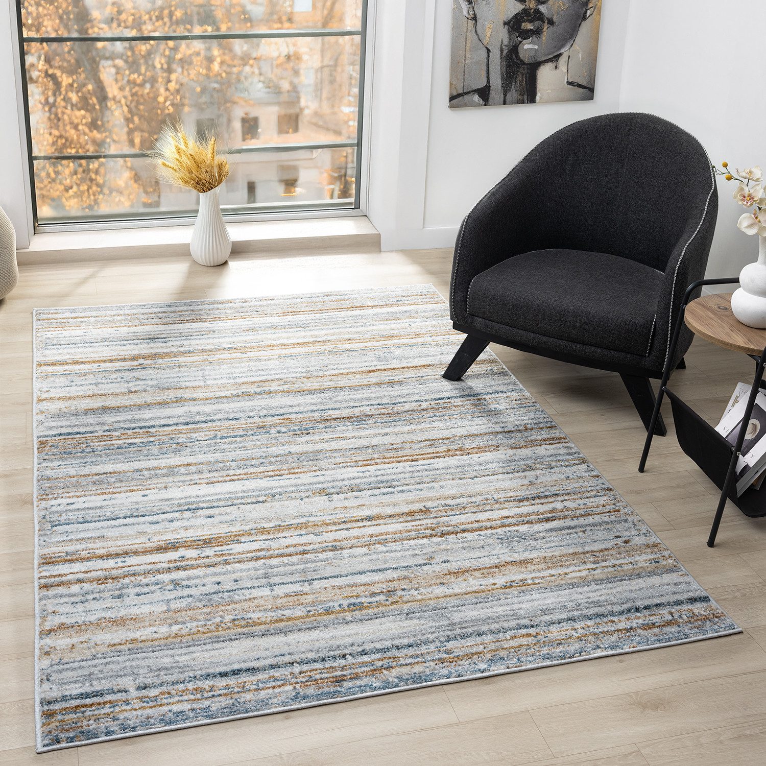 Vimoda Teppich Capri, Boho Used Effekt, Vintage Look, Rechteck, Höhe: 6 mm, günstig online kaufen