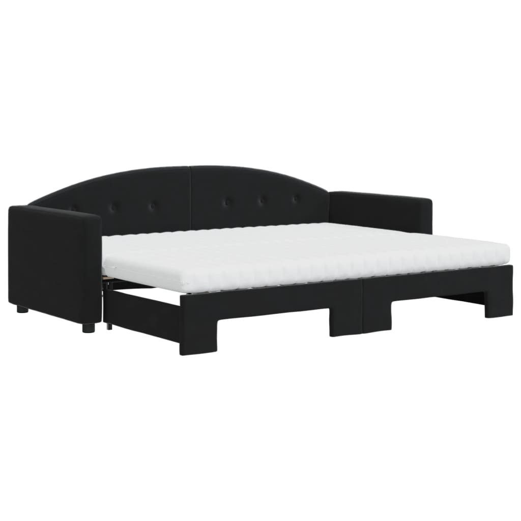 vidaXL Bett Tagesbett Ausziehbar mit Matratzen günstig online kaufen