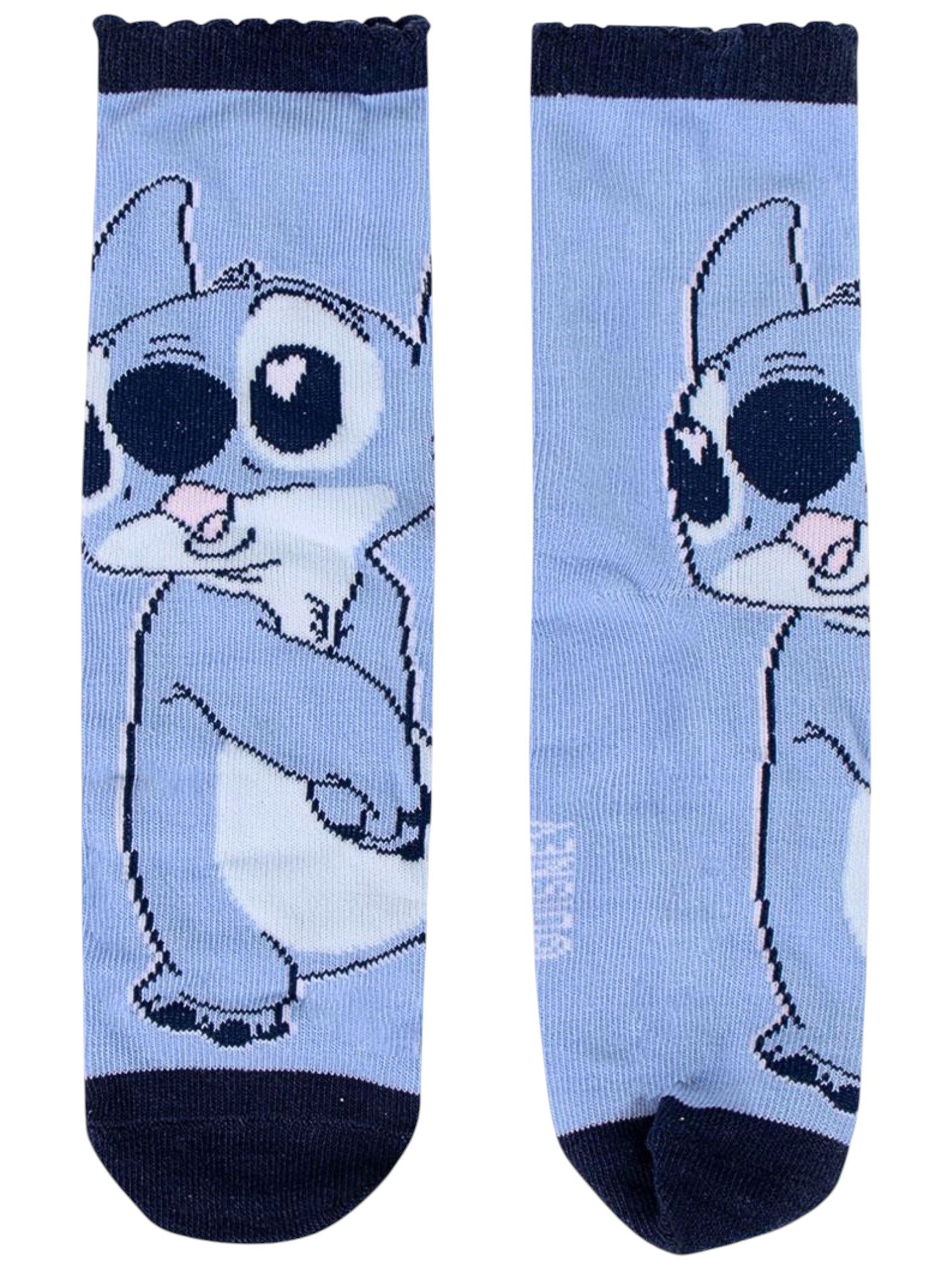 Cerdá Socken Stitch & Angel (4-Paar) Geschenkset mit Spardose Gr.27-38