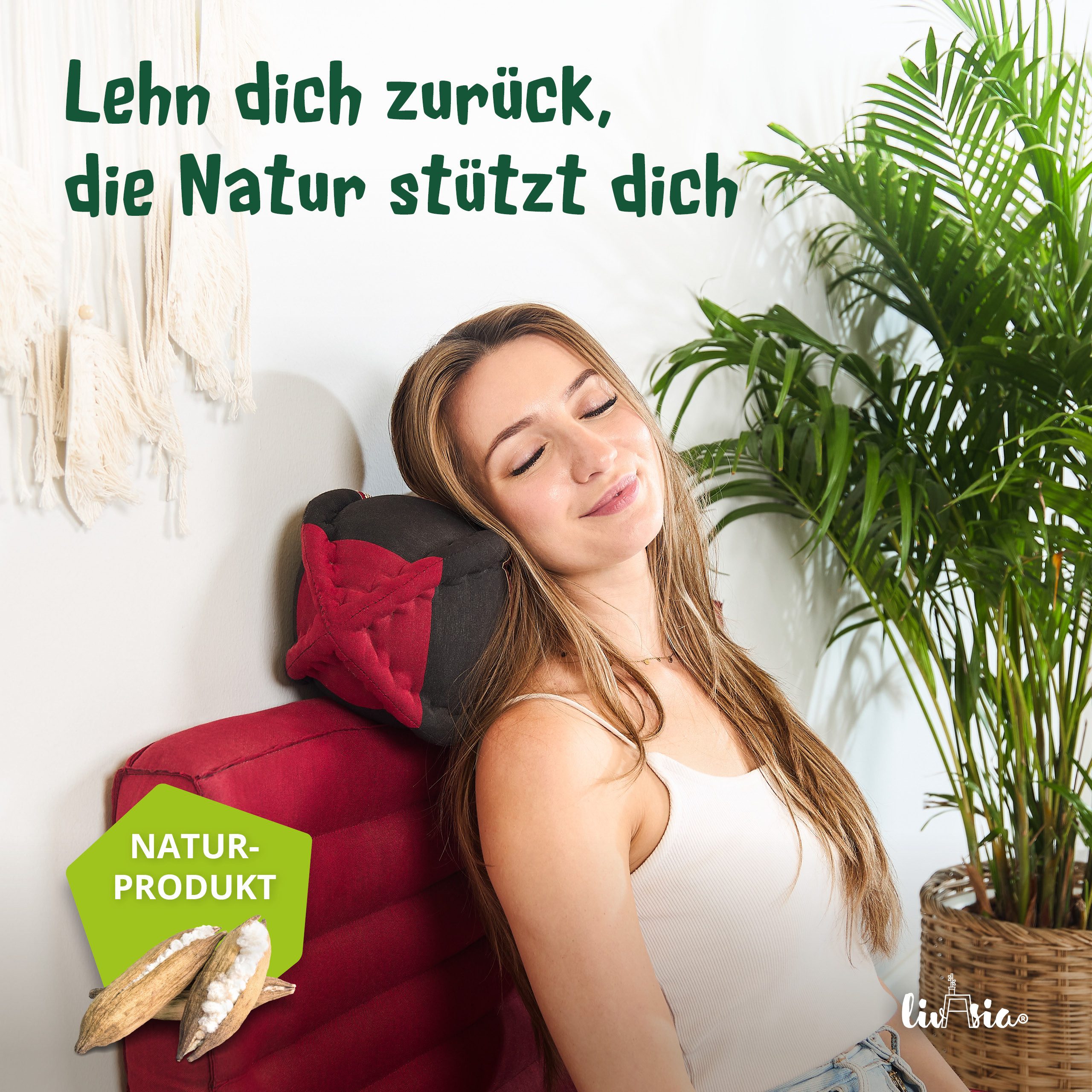 livasia Nackenstützkissen Papayakissen, vegan und handgefertigt, günstig online kaufen