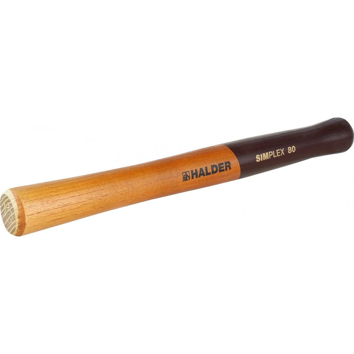 Halder KG Hammer Ersatzstiel für Simplex Schonhammer Halder 395mm für 80mm Schlagkopf, schwingungsdämpfend, ergonomisch geformt, langfaserig, sehr stabil