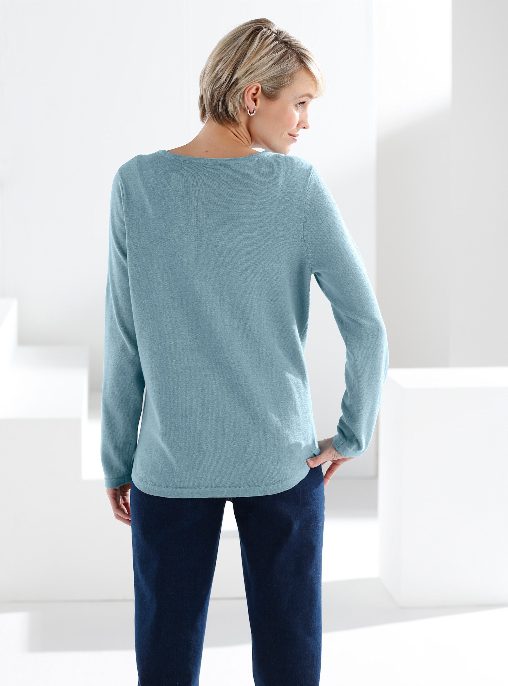 Sieh an! Strickpullover Baumwollpullover günstig online kaufen