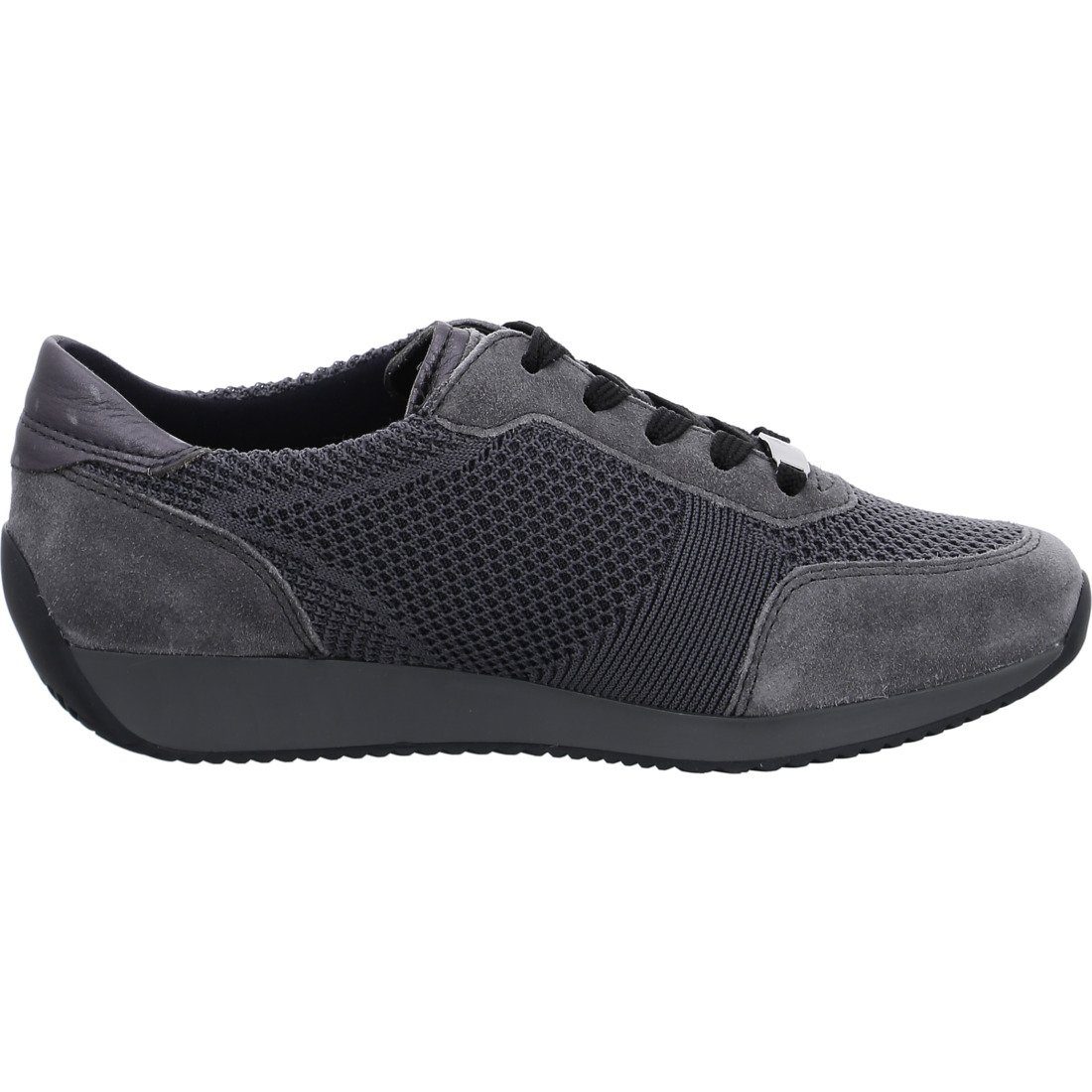 046922 Ara Lissabon Ara - Materialmix Schnürschuh grau Schnürschuh Schuhe,