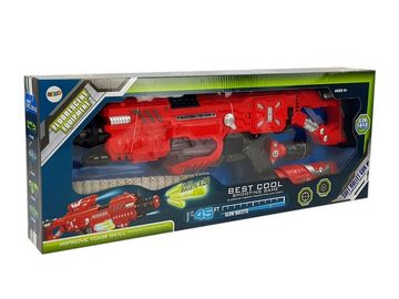 LEAN Toys Wasserpistole Leuchtpistole Lichter Schaumstoff-Patronen Gewehr Spielzeug Pistole