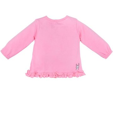 BONDI Langarmshirt Baby Newborn Shirt Pullover mit Rüschen "Mommy love" 93631, Rosa