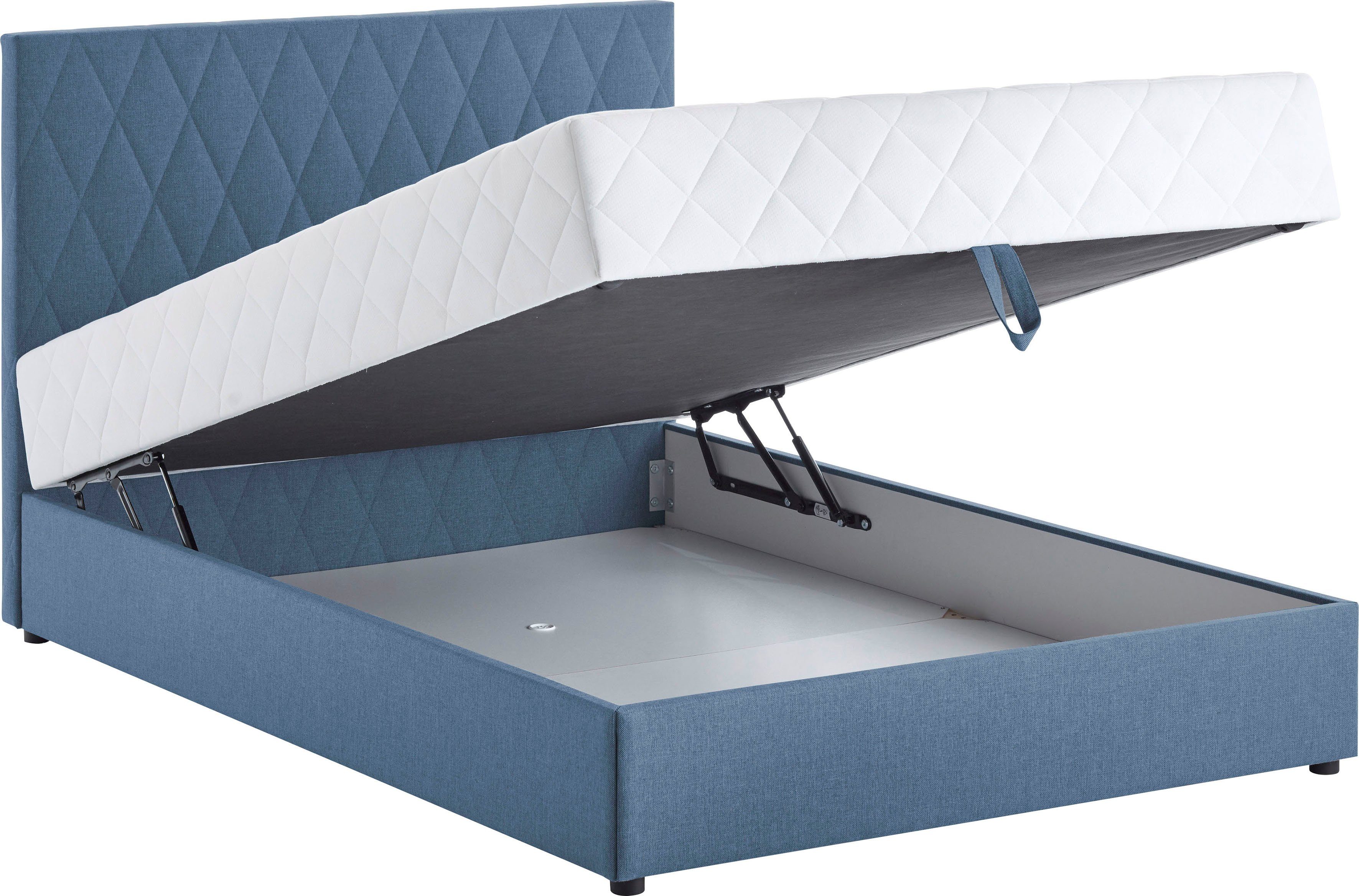 ATLANTIC home collection Boxbett "Benita", inkl. Bettkasten, erhältlich in verschiedenen Größen, inkl. Taschen-Federkernmatratze