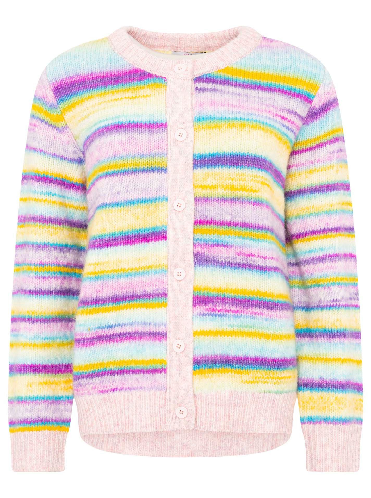 Zwillingsherz Strickjacke "Kleine Streifen" mit Knöpfen und Wollanteil günstig online kaufen