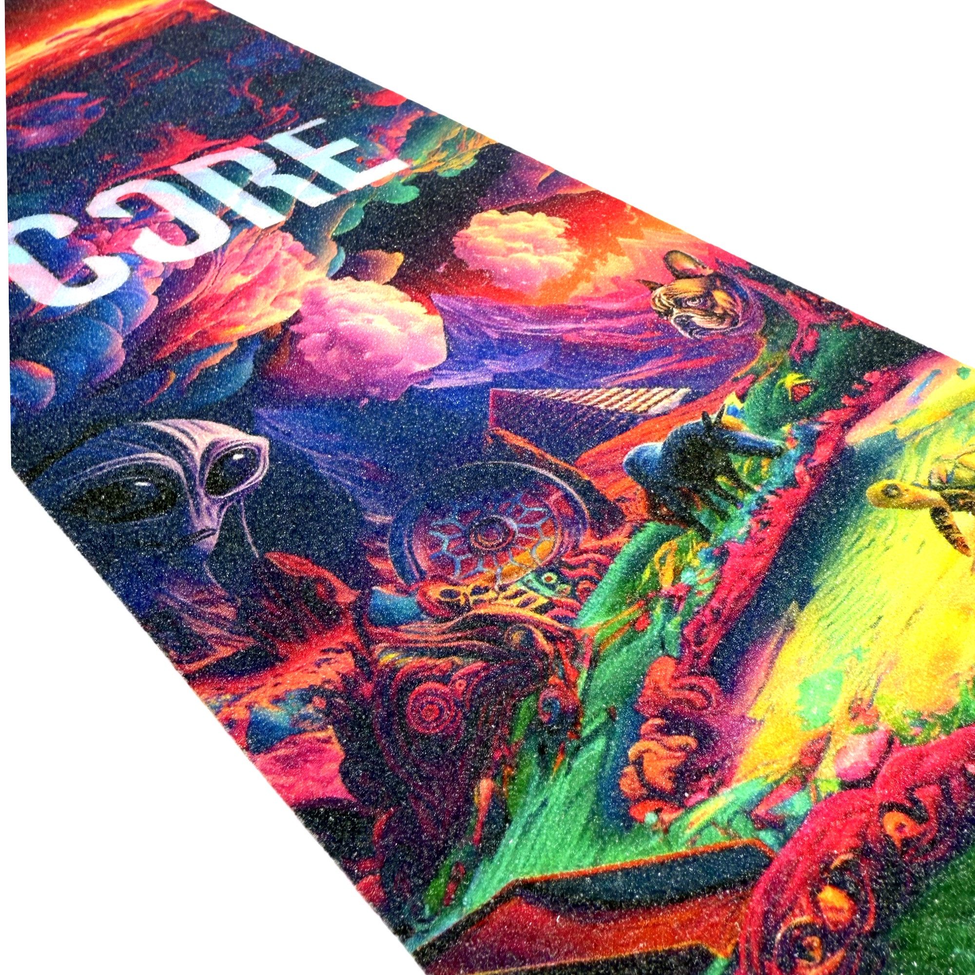Core Action Sports Stuntscooter Core Stunt-Scooter Griptape Trippy Rainbow Alien