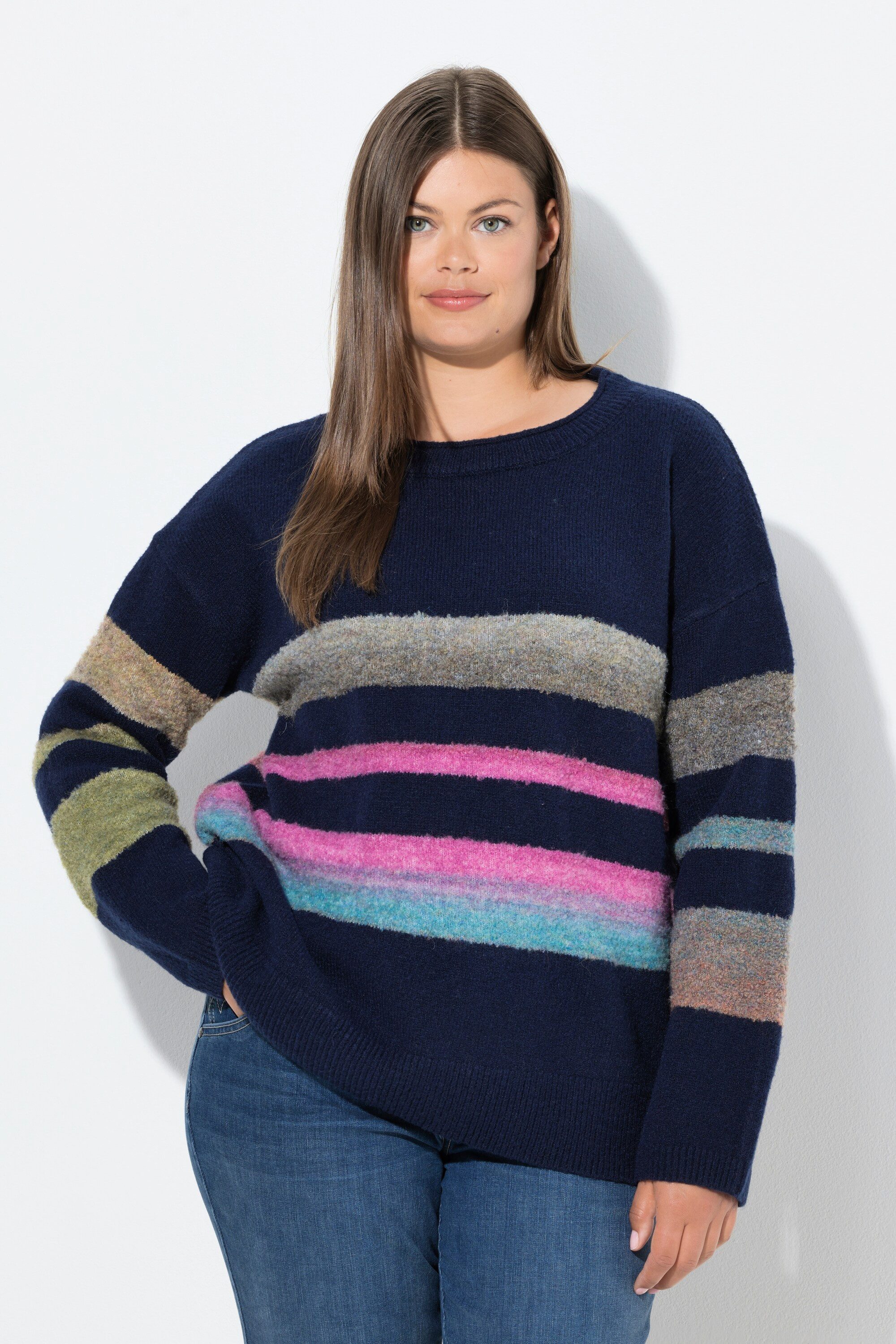 Laurasøn Strickpullover Strickpullover Langarm Rundhalsausschnitt günstig online kaufen