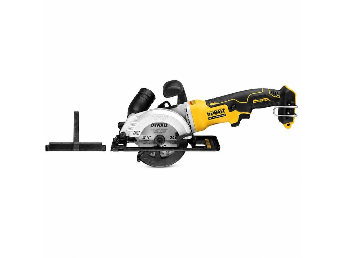 DeWalt Handkreissäge Akku 18 Volt, kompakt, ohne Akku und Ladegerät, 1400 W Motorleistung, Sägeblatt-Ø: 115 mm