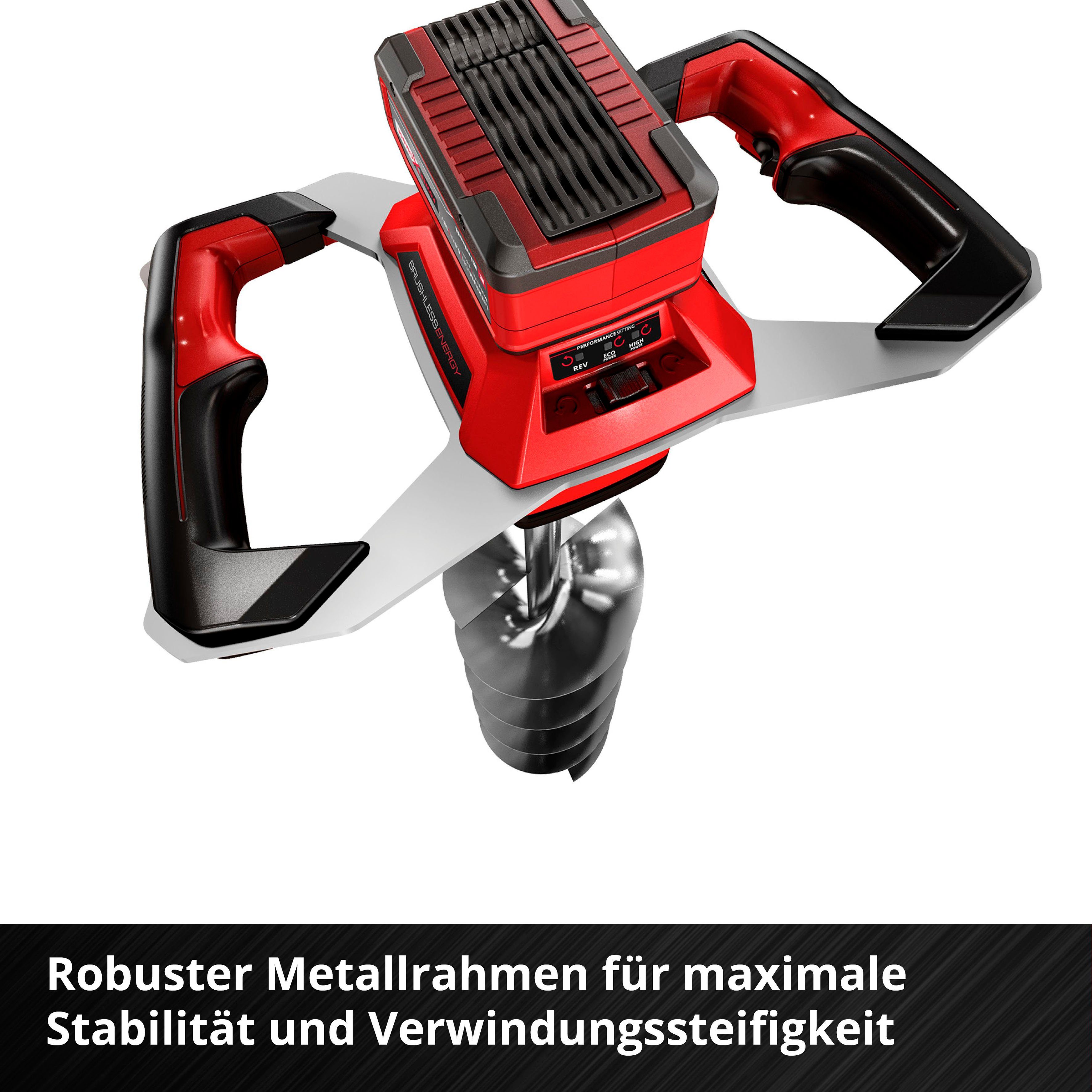 Einhell Erdbohrer GP-EA 18/150 Li BL-Solo, max. 125 U/min, ohne Akku