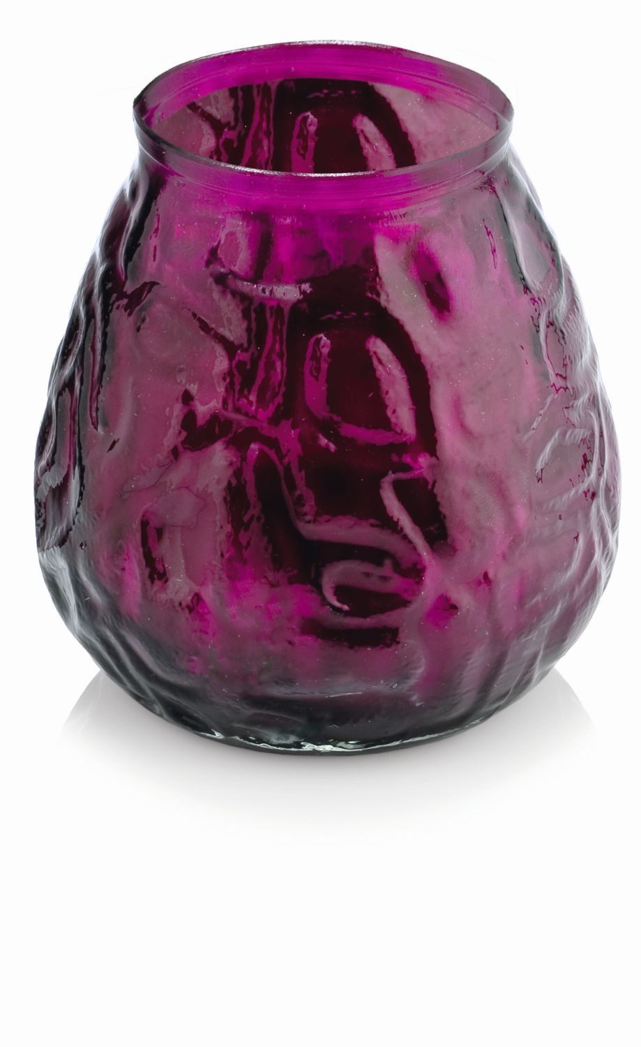 INNA-Glas Windlicht MAYELA mit Wachs gefüllt, pink, 10,5 cm, Ø10 cm, 48h