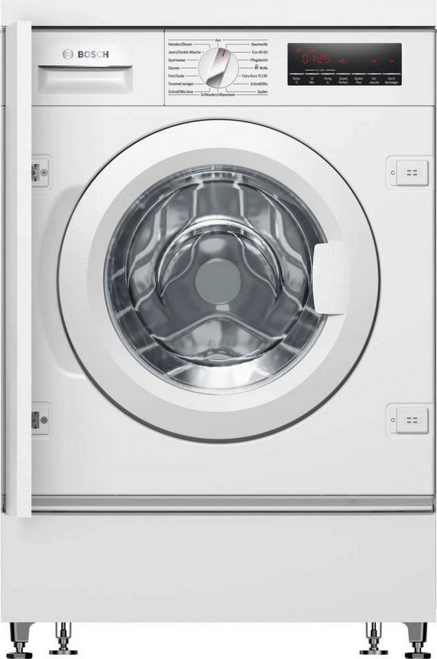 BOSCH Einbauwaschmaschine Serie 8 WIW28443, 8 kg, 1400 U/min, Vario  Trommel: schonend und effizient Waschen dank einzigartiger Trommelstruktur