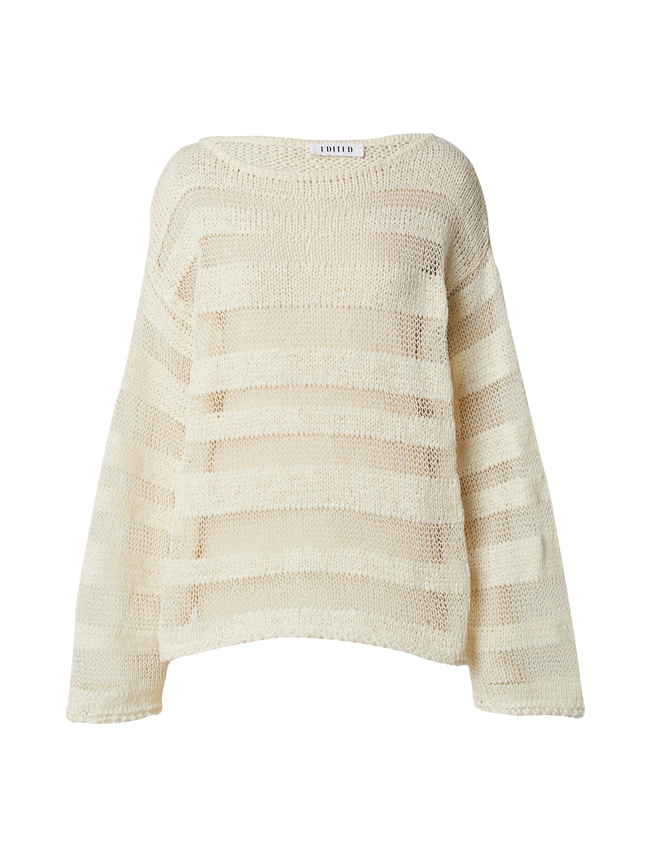 EDITED Strickpullover Frantje (1-tlg) Lochmuster